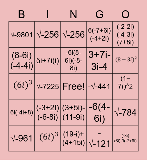 BINGO LOCO! Bingo Card