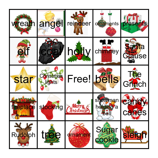 Christmas BINGO Card