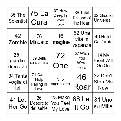 Flower Ranch Bingo Card