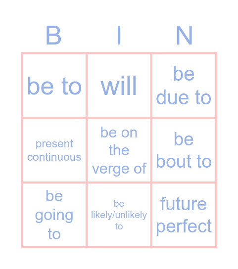Future Bingo Card