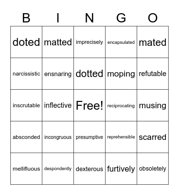 12/19/2022 Bingo Card
