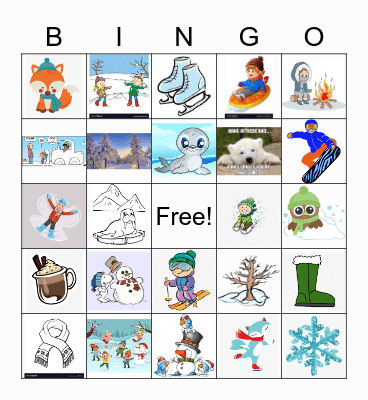 Winter  Bingo! Bingo Card