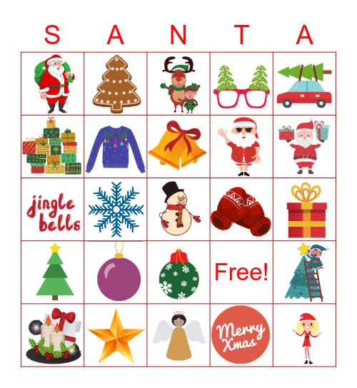 CHRISTMAS BINGO Card