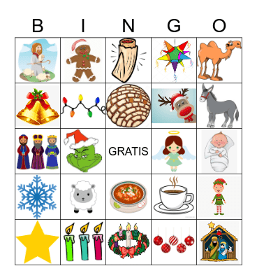 Navidad Bingo Card