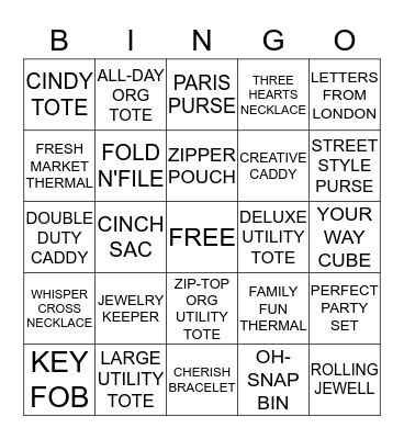 THIRTY-ONE GIFTS CrAzY Bingo!! Bingo Card