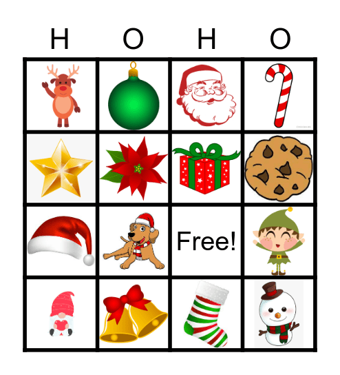 CWO Christmas Bingo Card