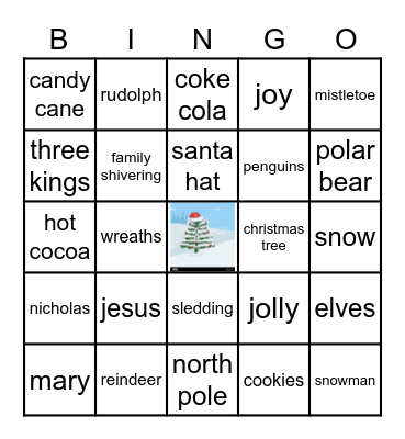 winter bingo Card