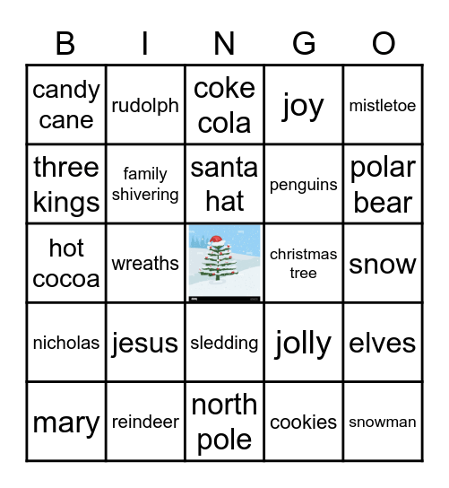 winter bingo Card