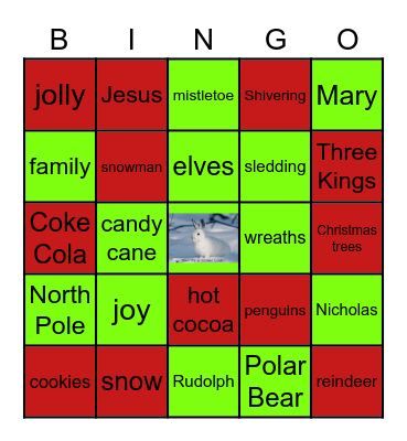 Winter Bingo Card