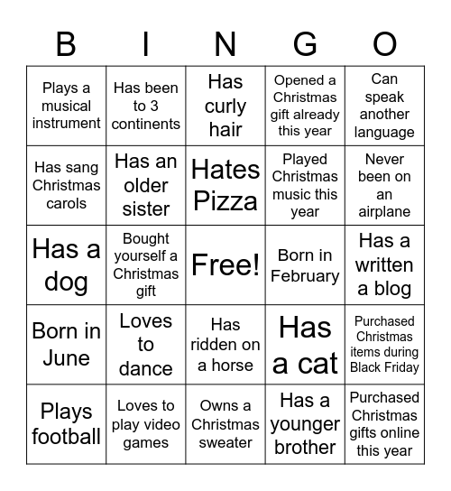 Get to Know Your Staff BINGO Card