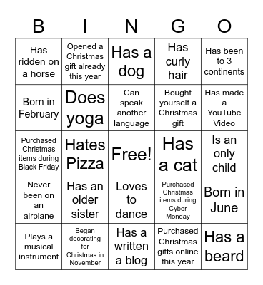 Get to Know Your Staff BINGO Card