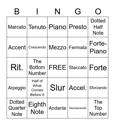 Band 8 - Q2 - Definitions Bingo Card