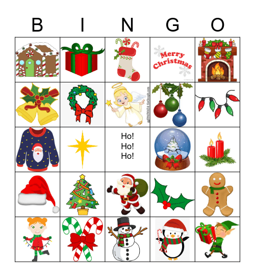 Christmas Bingo Card