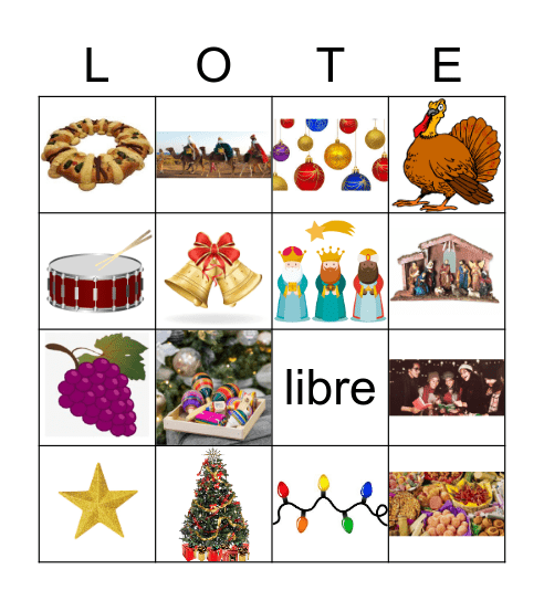 La Navidad Bingo Card