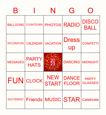 Holiday Get-Together Bingo Card