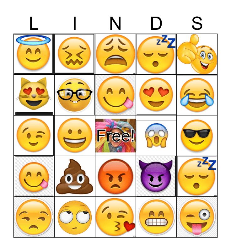 Lindsay Bingo Card