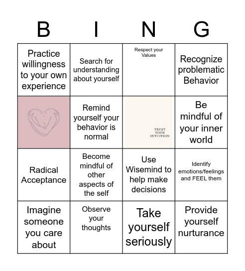 How to Validate myself Bingo Card