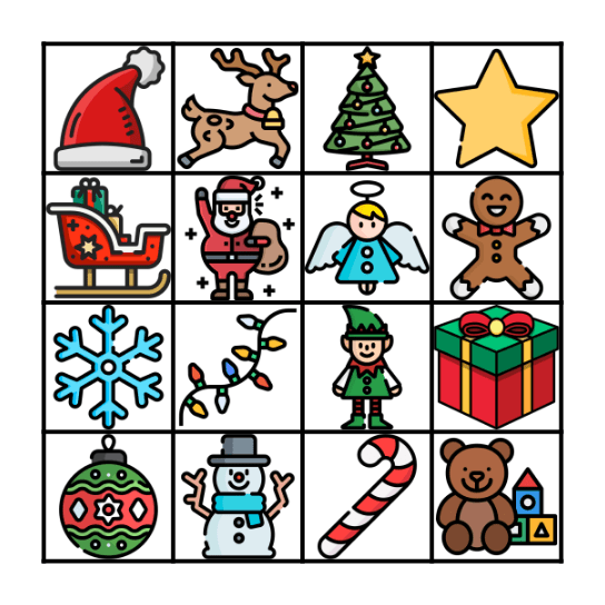 Xmas Bingo Card