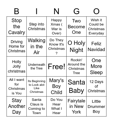 Michelle's Christmas Bingo Bonanza Bingo Card