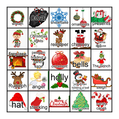 CHRISTMAS BINGO Card