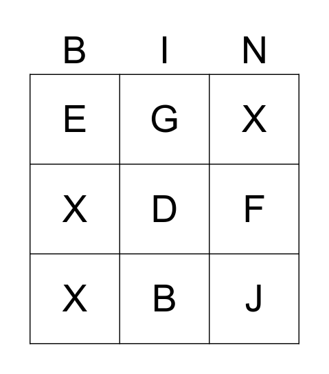 BINGO MUSICAL Bingo Card