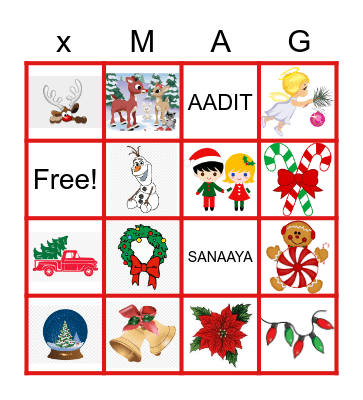 Christmas Bingo Card