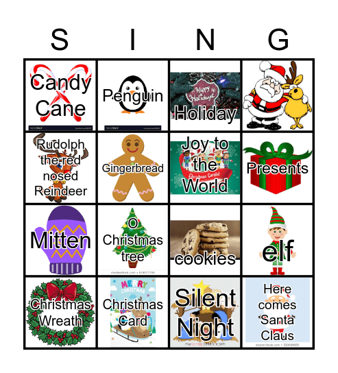 Christmas Bingo Card