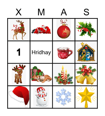 Christmas Bingo Card