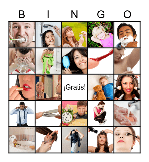 Spanish Reflexive Verbs Bingo Card