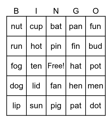 BINGO!!!!  Fun, fun, fun!!!!! Bingo Card