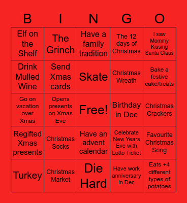 ETA Christmas Bingo Card