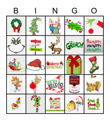 GRINCH BINGO Card