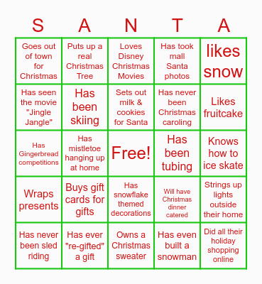 #CAP Christmas Bingo 2020! Bingo Card