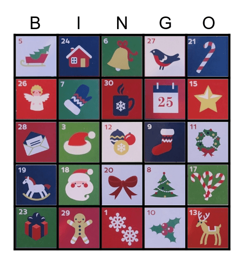 Festive Bingo Card