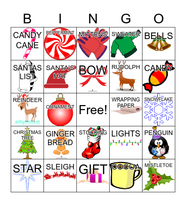 CHRISTMAS BINGO Card