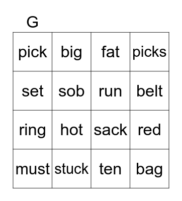 Colonel Time Bingo Card