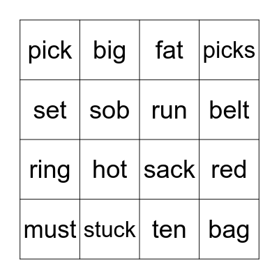 Colonel Time Bingo Card