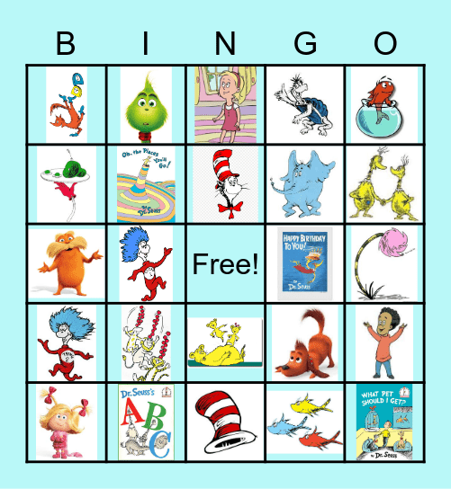 Dr. Seuss Bingo Card