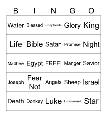 Sermon Bingo (Do only during the sermon) Bingo Card