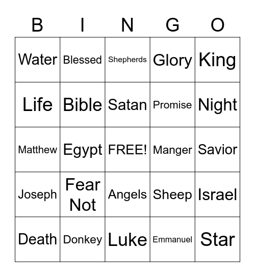 Sermon Bingo (Do only during the sermon) Bingo Card