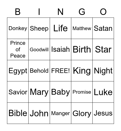 Sermon Bingo (Do only during the sermon) Bingo Card
