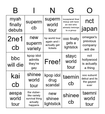marcy's 2023 clownlympics Bingo Card