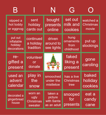 "I Have ..." or "I Will..." This Christmas Bingo Card