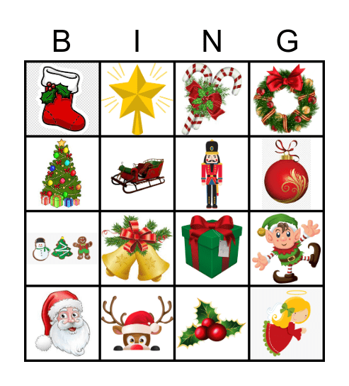 Christmas Bingo Card