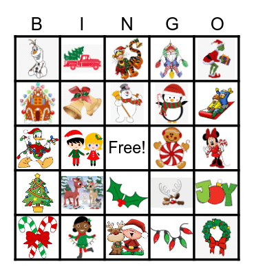 Christmas Bingo Card