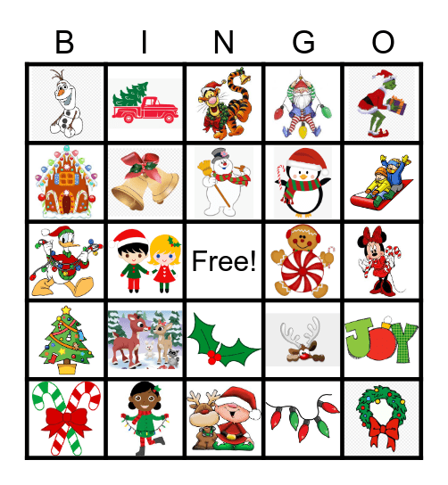 Christmas Bingo Card