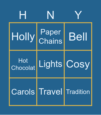 Hotel New York | Christmas Bingo 2022 Bingo Card