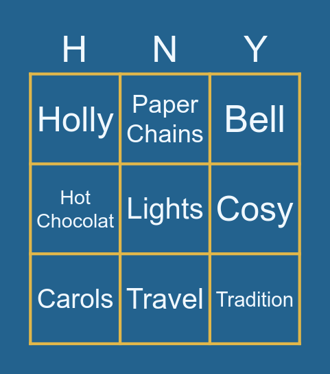 Hotel New York | Christmas Bingo 2022 Bingo Card