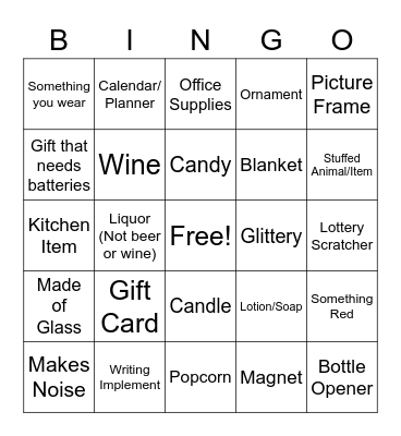 Wealth Management White Elephant BINGO Card