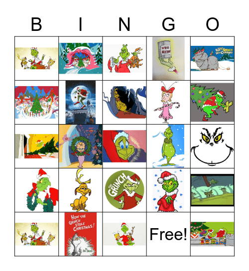 GRINCH Bingo Card